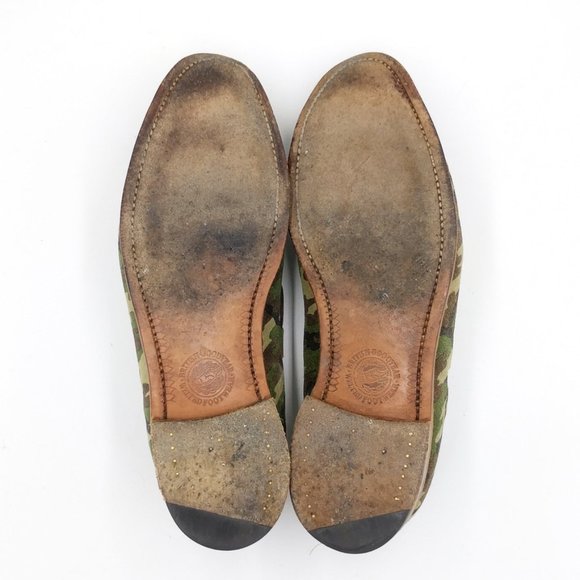 Illminate Woodland Camo Suede Tassel Loafers 7.5